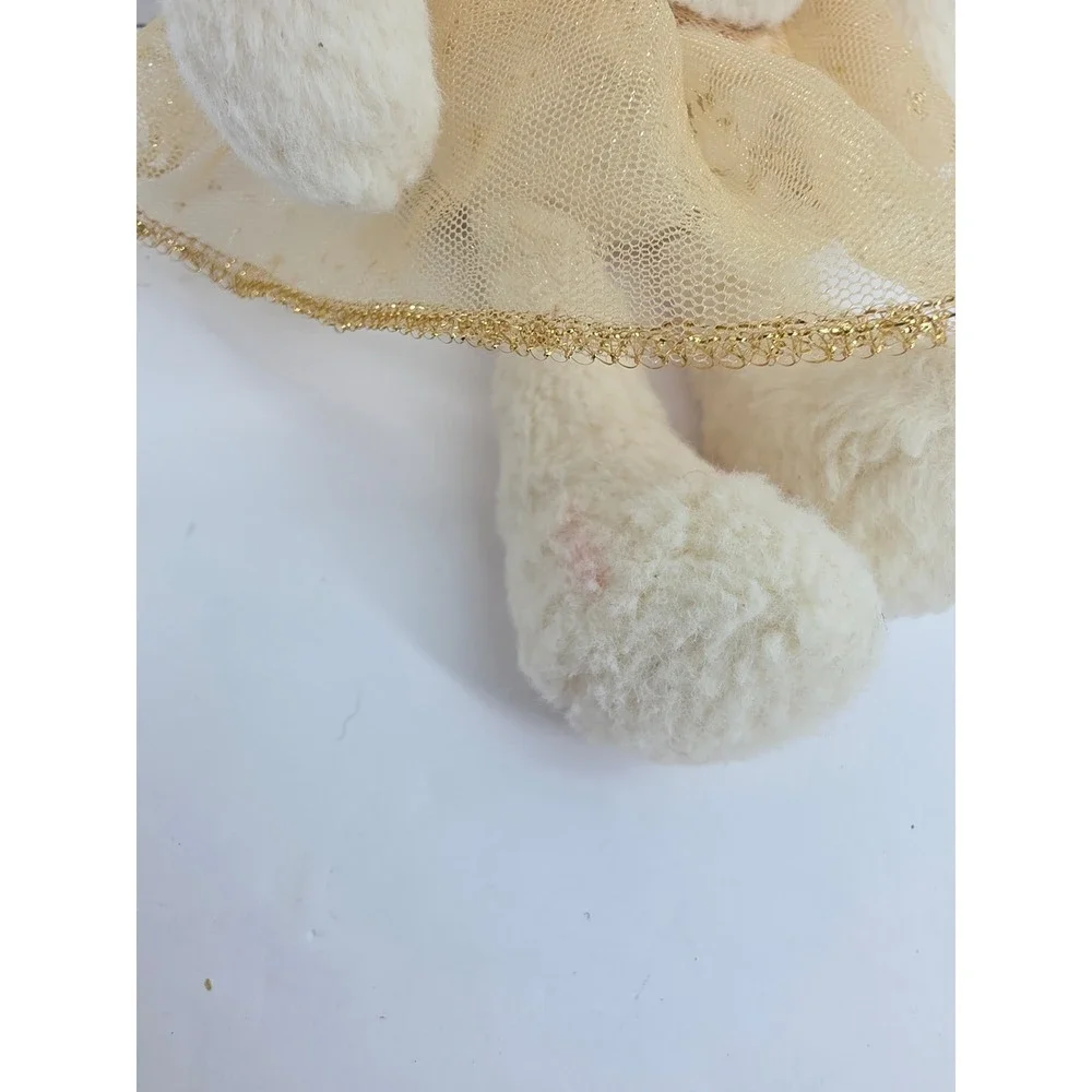 Jellycat Arabesque Bunny Ballerina Plush Cream Gold Tutu Stuffed Animal‎ 11